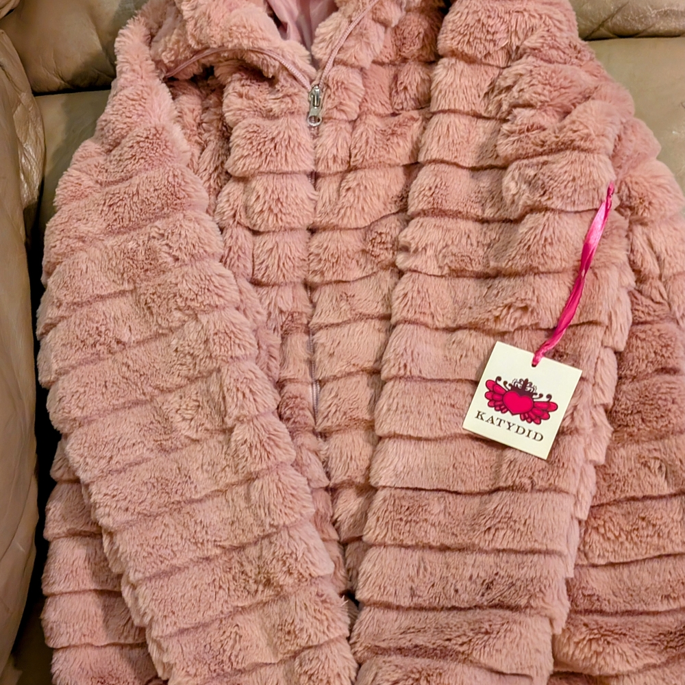 KATYDID Rabbit Faux Fur Jacket - Soft Polyester Brand New With Tags!